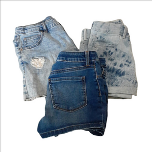 Bundle of 3 Girl's Size XL (14/16) Denim Boho Summer Shorts